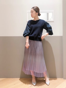 「YECCA VECCA（イェッカヴェッカ）のアイテム」を使った、sakiyoさん（レディース・161cm）の冬コーディネート