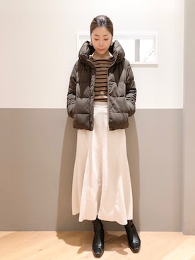 sakiyoさん（レディース・161cm）の冬コーディネート