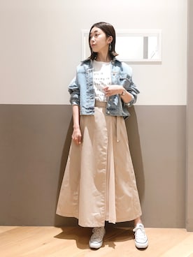 sakiyoさん（レディース・161cm）の春コーディネート