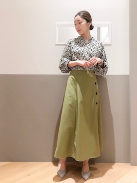 「ピスタチオ」｜「アイテム（パンプス）」を使った、sakiyoさん（レディース・161cm）の冬コーディネート