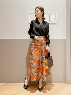 「YECCA VECCA（イェッカヴェッカ）のアイテム」を使った、sakiyoさん（レディース・161cm）の秋コーディネート