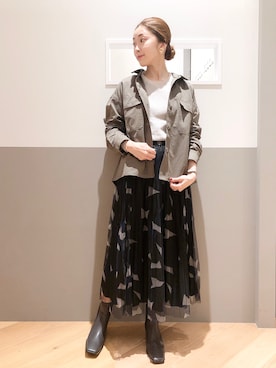 sakiyoさん（レディース・161cm）の秋コーディネート