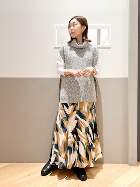 sakiyoさん（レディース・161cm）の秋コーディネート