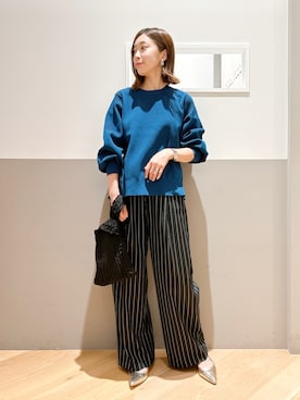 「ニットバッグ」｜sakiyoさん（レディース・161cm）の秋コーディネート