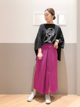 「Editt by YECCA VECCA（エディットバイイェッカヴェッカ）のアイテム」を使った、sakiyoさん（レディース・161cm）の春コーディネート