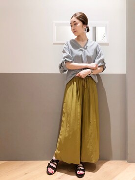 sakiyoさん（レディース・161cm）の夏コーディネート