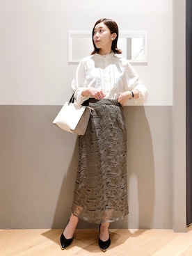 「YECCA VECCA（イェッカヴェッカ）のアイテム」を使った、sakiyoさん（レディース・161cm）の秋コーディネート