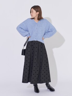 「YECCA VECCA（イェッカヴェッカ）のアイテム（スカート）」を使った、sakiyoさん（レディース・161cm）の冬コーディネート
