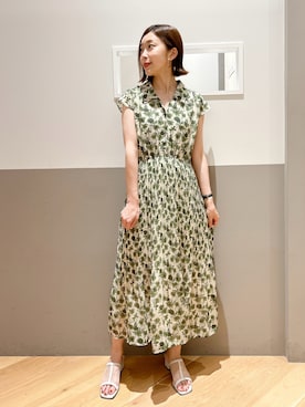 「YECCA VECCA（イェッカヴェッカ）のアイテム（ワンピース/ドレス）」を使った、sakiyoさん（レディース・161cm）の夏コーディネート