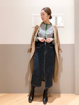 sakiyoさん（レディース・161cm）の冬コーディネート