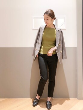 「YECCA VECCA（イェッカヴェッカ）のアイテム」を使った、sakiyoさん（レディース・161cm）の秋コーディネート