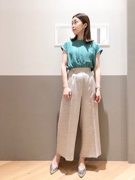 「YECCA VECCA（イェッカヴェッカ）のアイテム」を使った、sakiyoさん（レディース・161cm）の夏コーディネート