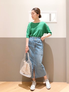 「Editt by YECCA VECCA（エディットバイイェッカヴェッカ）のアイテム」を使った、sakiyoさん（レディース・161cm）の夏コーディネート