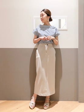 sakiyoさん（レディース・161cm）の夏コーディネート