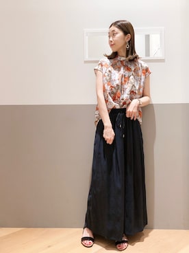 「YECCA VECCA（イェッカヴェッカ）のアイテム」を使った、sakiyoさん（レディース・161cm）の夏コーディネート
