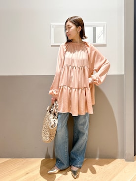 「YECCA VECCA（イェッカヴェッカ）のアイテム（パンプス）」を使った、sakiyoさん（レディース・161cm）の春コーディネート