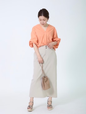 「ウェッジソール」｜sakiyoさん（レディース・161cm）の夏コーディネート