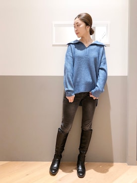 sakiyoさん（レディース・161cm）の冬コーディネート