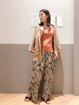 「YECCA VECCA（イェッカヴェッカ）のアイテム（トップス）」を使った、sakiyoさん（レディース・161cm）の夏コーディネート