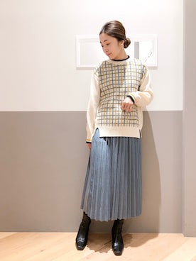 sakiyoさん（レディース・161cm）の冬コーディネート