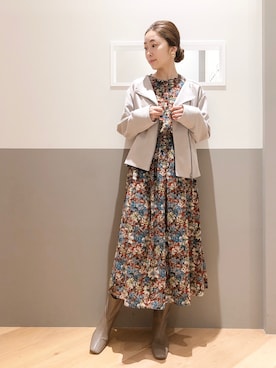 sakiyoさん（レディース・161cm）の秋コーディネート