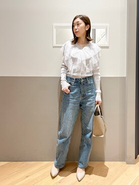 「YECCA VECCA（イェッカヴェッカ）のアイテム（カーディガン/ボレロ）」を使った、sakiyoさん（レディース・161cm）の冬コーディネート