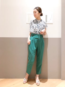 「YECCA VECCA（イェッカヴェッカ）のアイテム」を使った、sakiyoさん（レディース・161cm）の春コーディネート