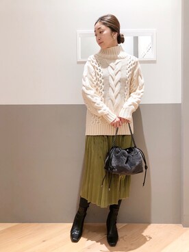 sakiyoさん（レディース・161cm）の冬コーディネート