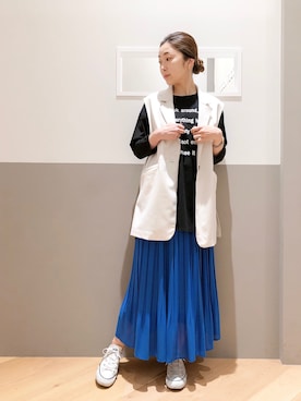 「Editt by YECCA VECCA（エディットバイイェッカヴェッカ）のアイテム」を使った、sakiyoさん（レディース・161cm）の春コーディネート