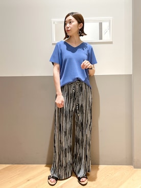 「YECCA VECCA（イェッカヴェッカ）のアイテム（パンツ）」を使った、sakiyoさん（レディース・161cm）の夏コーディネート