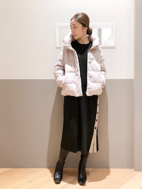 sakiyoさん（レディース・161cm）の冬コーディネート