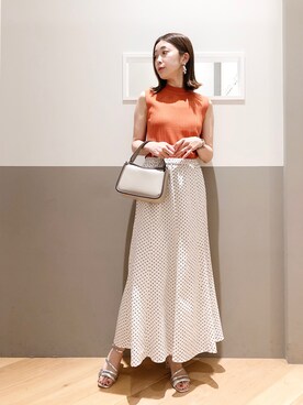 「YECCA VECCA（イェッカヴェッカ）のアイテム（トートバッグ）」を使った、sakiyoさん（レディース・161cm）の夏コーディネート