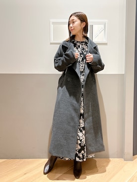 「YECCA VECCA（イェッカヴェッカ）のアイテム（ジャケット/アウター）」を使った、sakiyoさん（レディース・161cm）の冬コーディネート