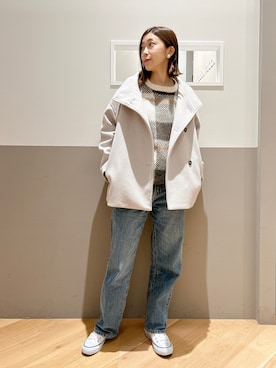 「YECCA VECCA（イェッカヴェッカ）のアイテム（ジャケット/アウター）」を使った、sakiyoさん（レディース・161cm）の冬コーディネート