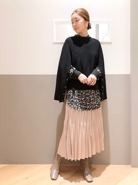 sakiyoさん（レディース・161cm）の秋コーディネート