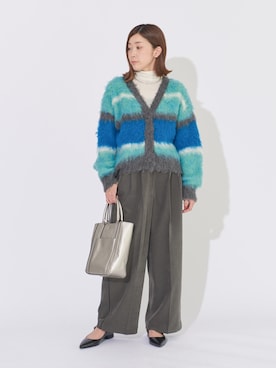 「YECCA VECCA（イェッカヴェッカ）のアイテム（カーディガン/ボレロ）」を使った、sakiyoさん（レディース・161cm）の冬コーディネート