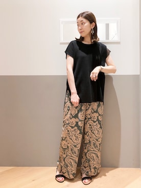 「YECCA VECCA（イェッカヴェッカ）のアイテム」を使った、sakiyoさん（レディース・161cm）の夏コーディネート