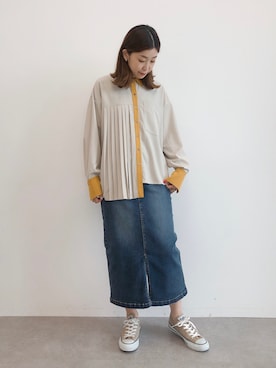 「Editt by YECCA VECCA（エディットバイイェッカヴェッカ）のアイテム」を使った、sakiyoさん（レディース・161cm）の秋コーディネート