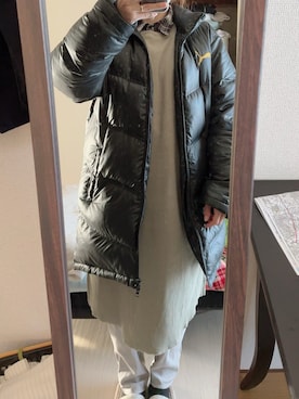 「PUMA（プーマ）のアイテム（ジャケット/アウター）」を使った、わんちゃんさん（レディース・153cm）の冬コーディネート