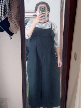 「Honeys（ハニーズ）のアイテム（Tシャツ/カットソー、ブルー系）」を使った、わんちゃんさん（レディース・153cm）の夏コーディネート