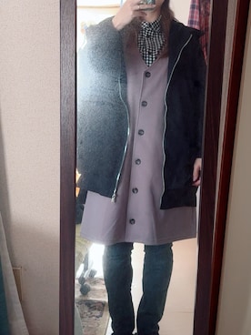 「アイテム（ジャンパースカート）」を使った、わんちゃんさん（レディース・153cm）の秋コーディネート