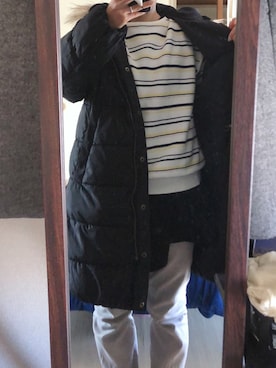 「Honeys（ハニーズ）のアイテム（ミリタリージャケット）」を使った、わんちゃんさん（レディース・153cm）の春コーディネート