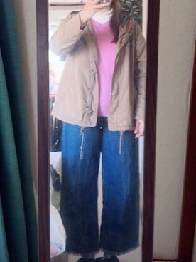 「Honeys（ハニーズ）のアイテム」を使った、わんちゃんさん（レディース・153cm）の春コーディネート