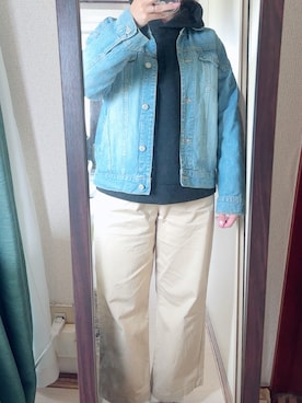 「Honeys（ハニーズ）のアイテム（ジャケット/アウター）」を使った、わんちゃんさん（レディース・153cm）の春コーディネート