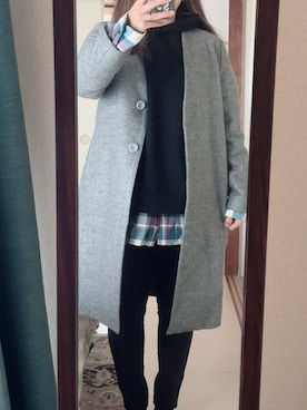 「Honeys（ハニーズ）のアイテム」を使った、わんちゃんさん（レディース・153cm）の冬コーディネート