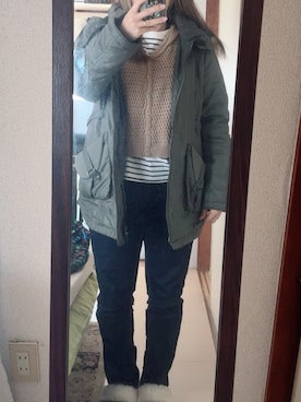 「Honeys（ハニーズ）のアイテム（パンツ）」を使った、わんちゃんさん（レディース・153cm）の春コーディネート