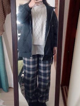 「Honeys（ハニーズ）のアイテム」を使った、わんちゃんさん（レディース・153cm）の秋コーディネート