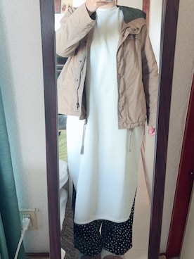 「Honeys（ハニーズ）のアイテム（ワンピース）」を使った、わんちゃんさん（レディース・153cm）の春コーディネート