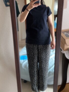 「ドットパンツ」｜わんちゃんさん（レディース・153cm）の秋コーディネート