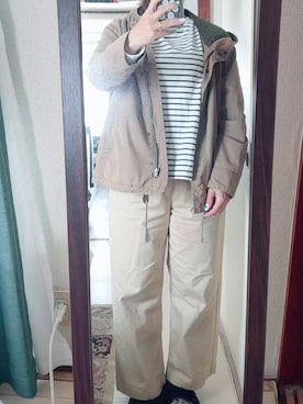 「Honeys（ハニーズ）のアイテム（パンツ）」を使った、わんちゃんさん（レディース・153cm）の夏コーディネート